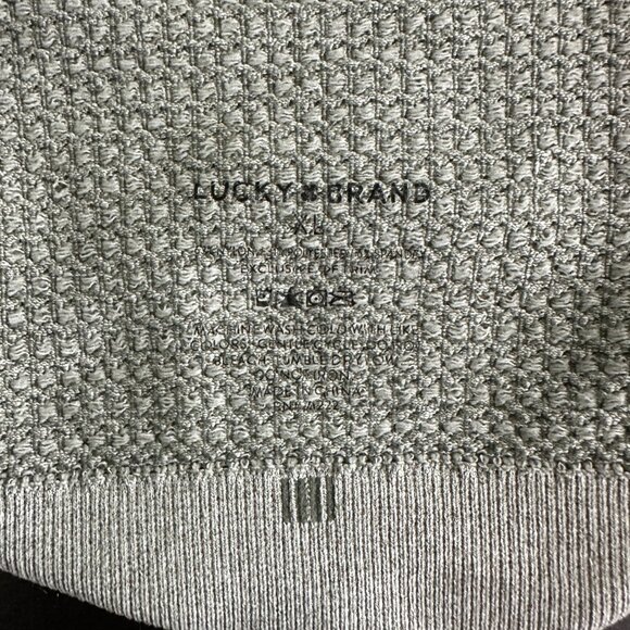 2/$30 Lucky Brand Waffle Knit Cropped Tank Top Gray XL #BAG2 - Picture 6 of 9